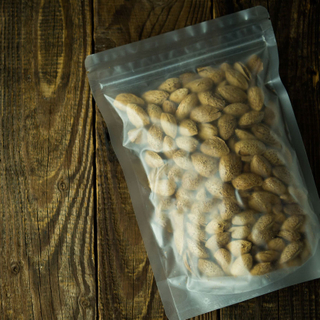 CO2 Compensated Translucent Pouch Biodegradable Corn Starch Packaging for Cashews
