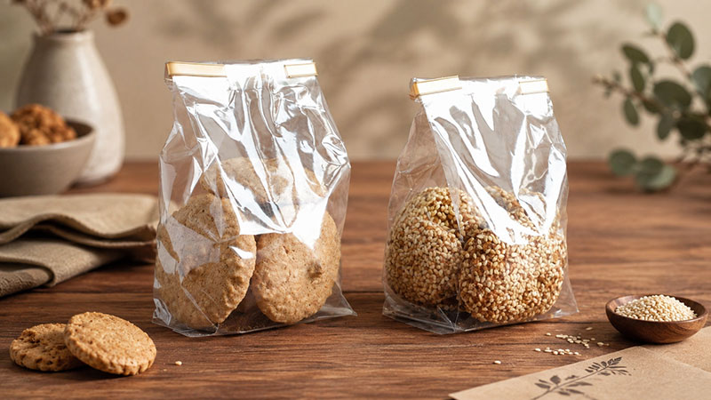gusseted cellophane bags