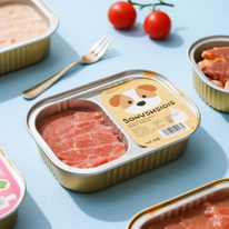 Custom Size Aluminum Foil Food Containers for Dog Food