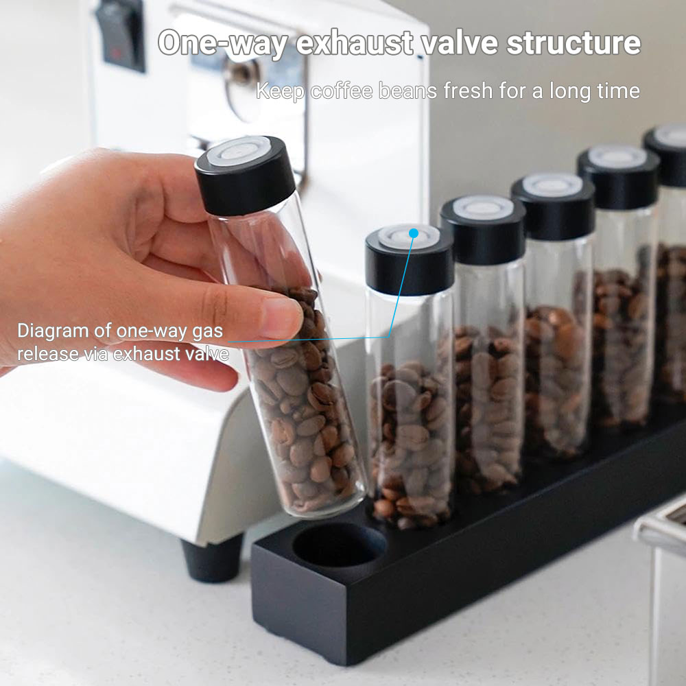 single dose coffee bean storage tubes