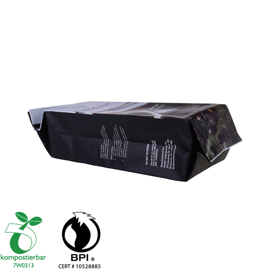 Các nhà sản xuất túi cung cấp 100% Tái chế bao bì thực phẩm Gói phân hủy sinh học cho cà phê