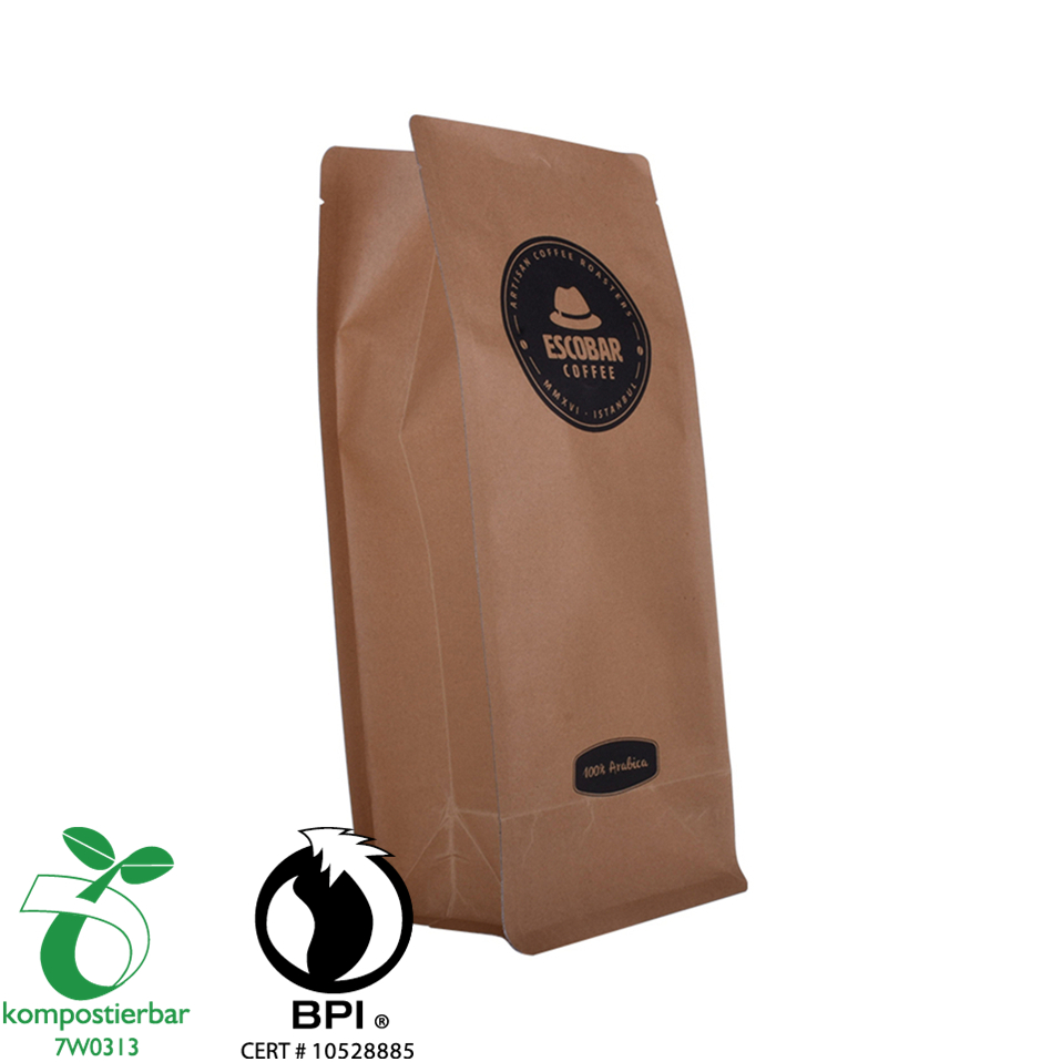 China Supplier Custom Print Ziplock Eco Friendly Recycled Coffee Packaging Bags with Valves