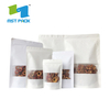 Stand Up Pouch White Kraft Paper Pouch with Window