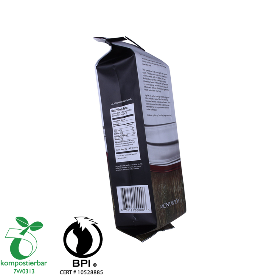 Các nhà sản xuất túi cung cấp 100% Tái chế bao bì thực phẩm Gói phân hủy sinh học cho cà phê