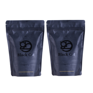 Biodegradable Coffee Beans Customized Packaging Stand Up Pouch With Zipper