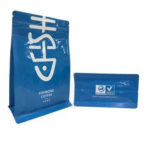 Biodegradable Pla Bags Flat Bottom Pouch For Spices