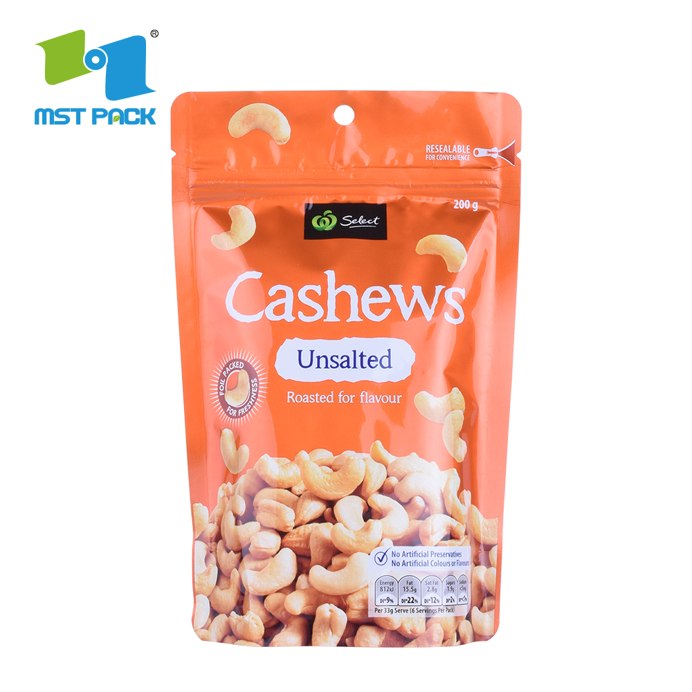 Resealable Plastic Bags Wholesale Custom Packaging Stand Up Pouches With Zipper