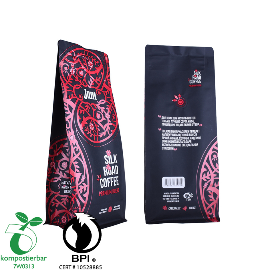 Plastic Zip Lock Block Bottom Drip Coffee Packaging Factory in China