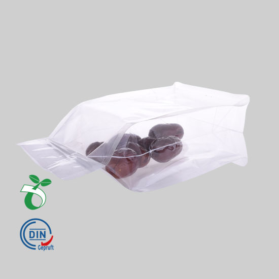 Recycled Eco Friendly Corn Starch Ziplock Stand up Food Packaging 100% Compostable Biodegradable Plastic Pouch Bag Wholesale
