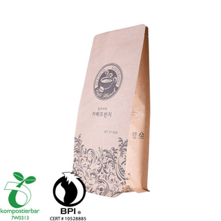 Food Ziplock Block Bottom Eco Friendly Packaging Wholesale in China
