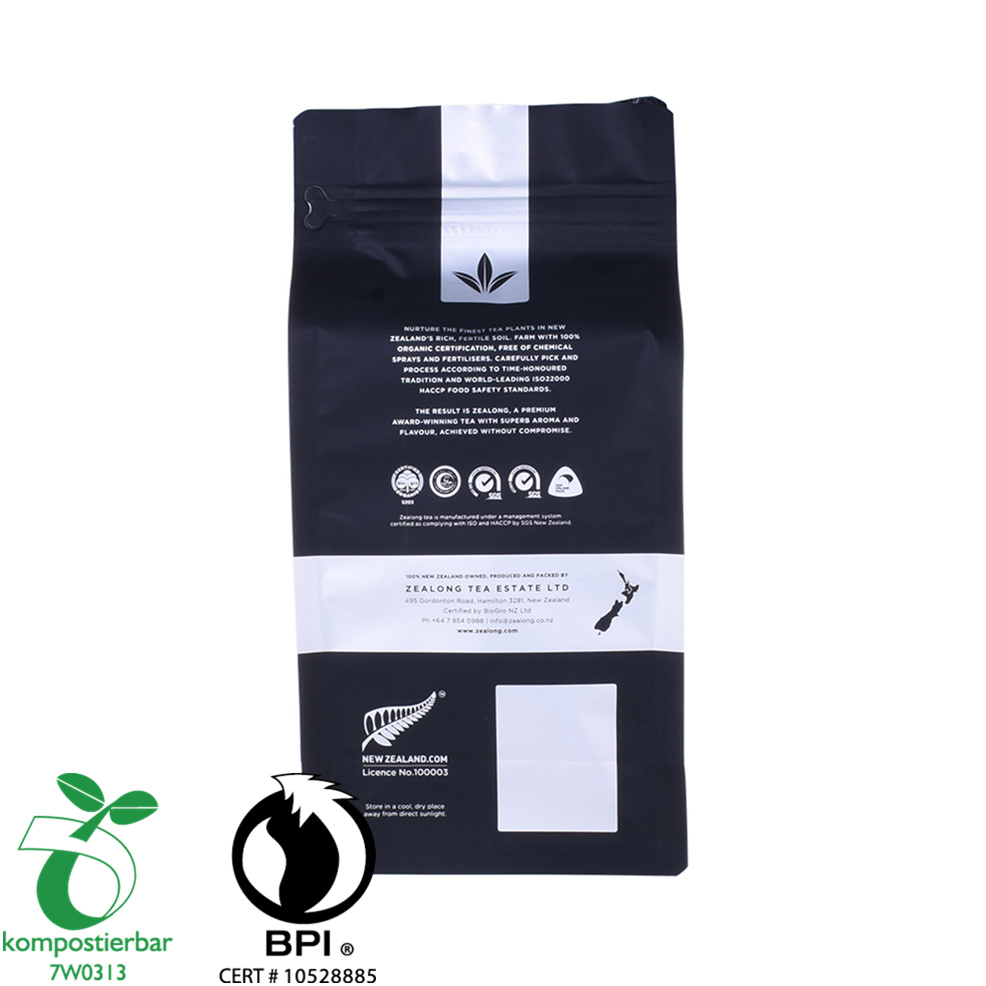 Inventory Foil Lined Clear Window Biodegradable Resealable Plastic Food Packaging Factory in China