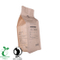 Eco Flat Bottom Heat Seal Foil Lined Kraft Paper Coffee Packaging Bag Manufacturer in China