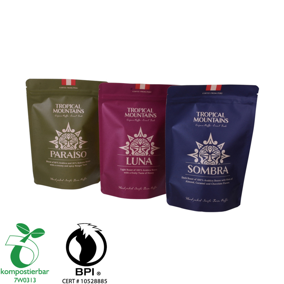 Food Ziplock Compostable Coffee Cup Packaging Factory in China