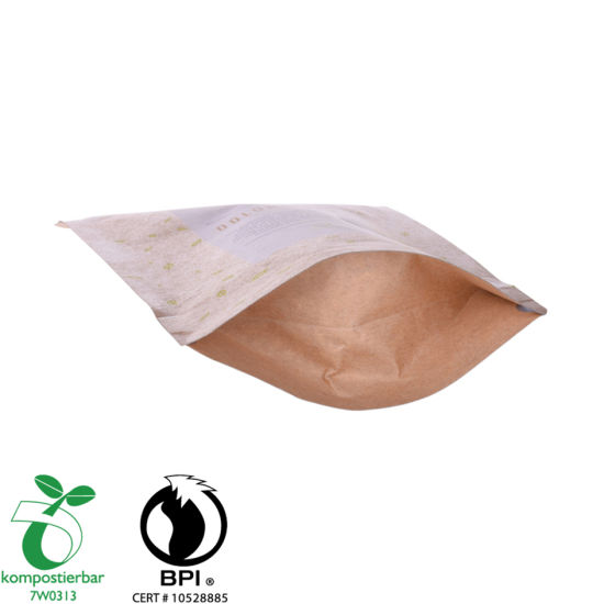 Recyclable Kraft Paper Standing Pouch Coffee Factory From China