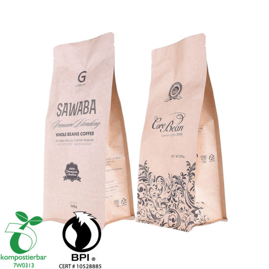 Renewable Box Bottom coffee Packaging Bag Factory From China