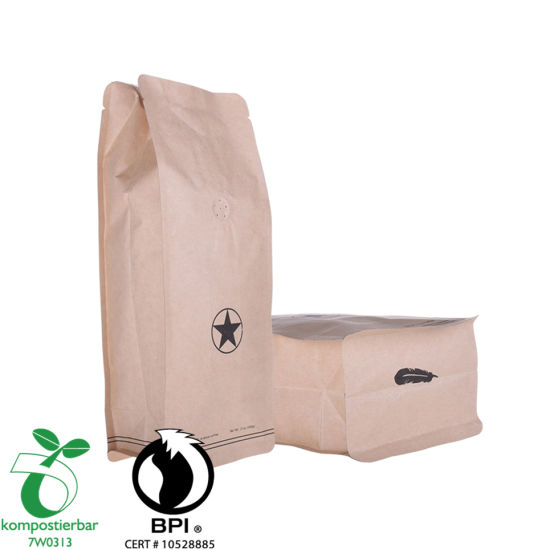 Wholesale Block Bottom Compostable Coffee Bag in China