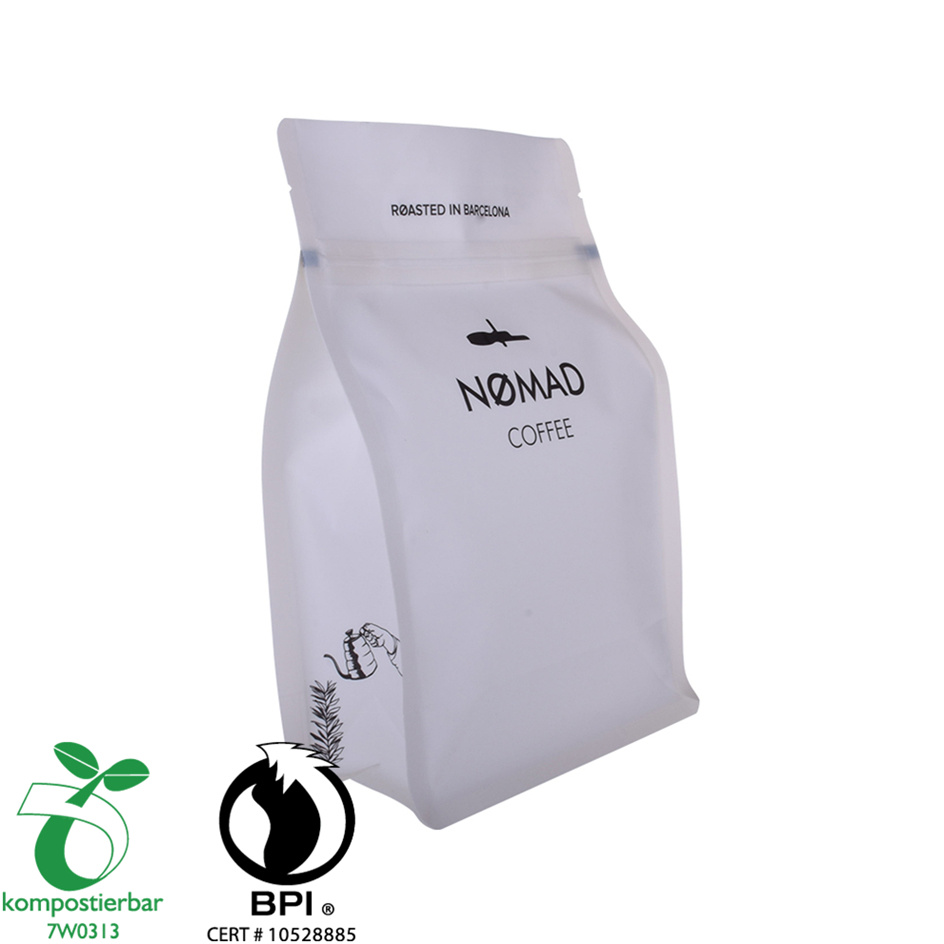 Inventaire Foil Bordeau bordé Bottom Recycle Recycler le sac d'emballage de café Fabricant en Chine
