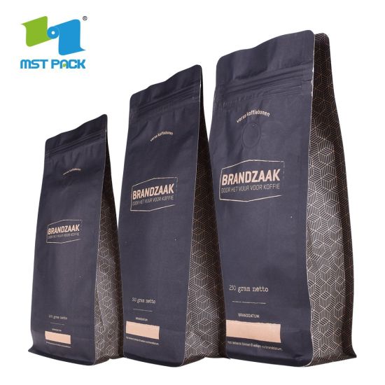 Custom Printed Eco Friendly Biodegradable Compostable Tea Coffee Paper Bag