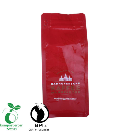 Ziplock Box Bottom Plastic Packaging Coffee Bag Manufacturer From China