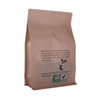 PLA Plastic Biodegradable 250g Coffee Bean Kraft Paper Flat Bottom Bag with Valve