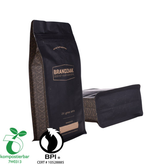 Food Ziplock Block Bottom Eco Friendly Packaging Wholesale in China