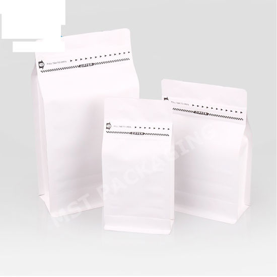 Biodegradable Food Grade Custom Printed Aluminum Foil coffee Bag Coffee Bean Package Bag with Valve and Zip Lock