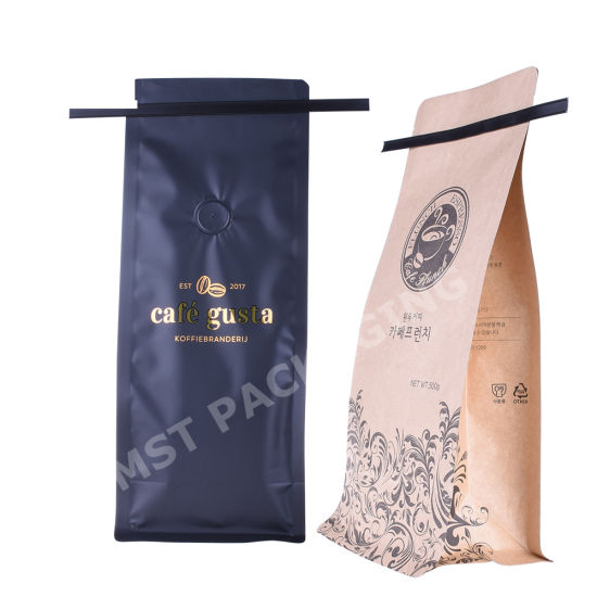 Aluminium Foil Plastik Kemasan Kantong Kopi Kompos Tas Kemasan Kopi Biodegradable