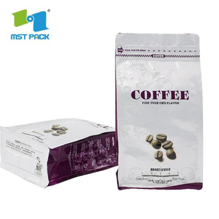 China Factory Suppliers Custom Logo Print Biodegradable Plastic Packaging Green Coffee Beans Bags