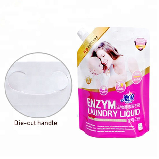 Foil Stand Up Liquid Emballage Juice Jelly Spout Sacch Sac