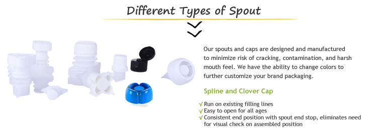 Made in China Aluminum Foil Stand up Juice Wine Spout Pouch Bag in Box