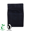 500g Matte black Falt bottom pouch laminated mylar for flexibe packaging 