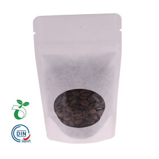 China Eco Friendly Corn Starch Based Zip Lock Packaging Oxo Compostable Biodagradable Kraft Paper Tea Coffee Bag