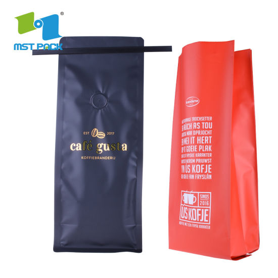 Aluminium Foil Plastik Kemasan Kantong Kopi Kompos Tas Kemasan Kopi Biodegradable