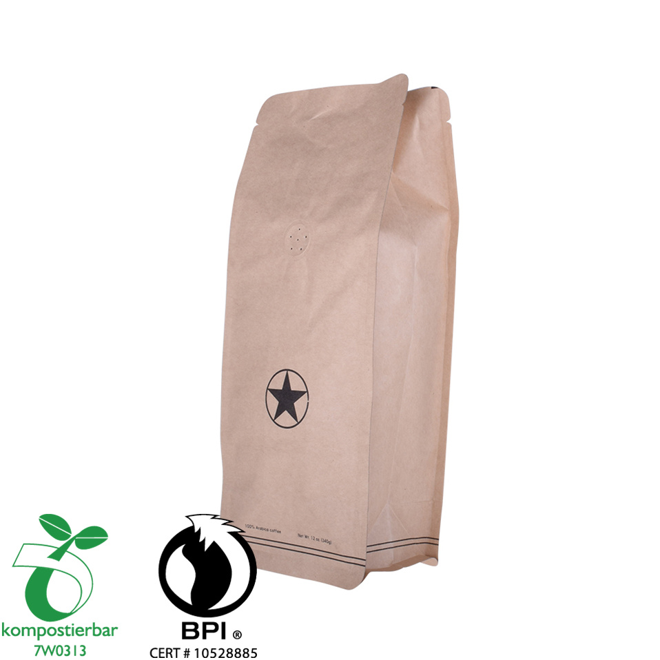Whey Protein Powder Packaging Square Bottom 100% Biodegradable Bag Wholesale in China