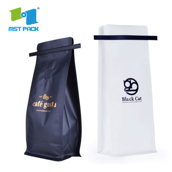 ECOPIERMINY RETOUR Emballage BPI Certification compostable Matériau BioDénerable Épicerie Ziplock Sac pour nourriture 