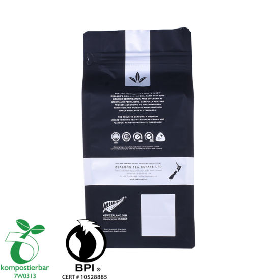Inventory Foil Lined Clear Window Biodegradable Resealable Plastic Food Packaging Factory in China
