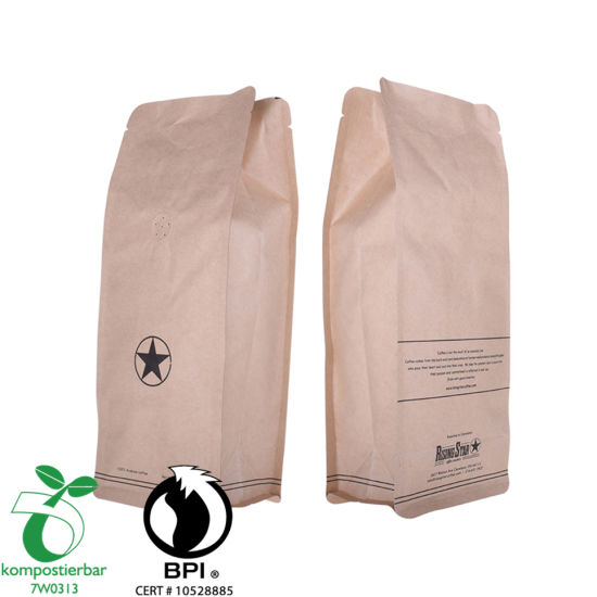 Whey Protein Powder Packaging Flat Bottom Biodegradable Transparent Supplier in China