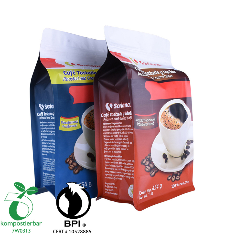 Zipper Square Bottom Biodegradable Plastic Carry Bag Manufacturer in China