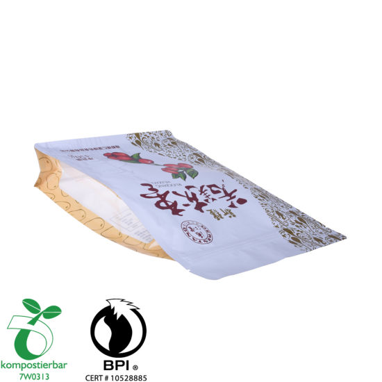Custom Printed Block Bottom Wholesale Biodegradable Compostable Bag Factory in China