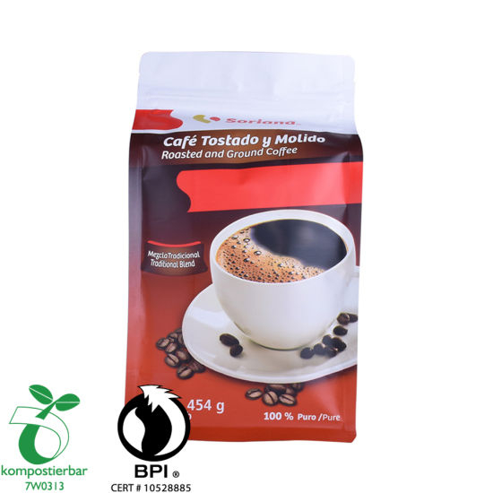 Inventory Foil Lined Block Bottom Biodegradable Food Packaging Take-Away Factory in China