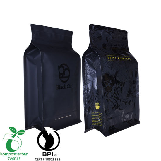 Retealable Ziplock Compostable Biodegradable Coffee Packaging Pouch Produsen dari China