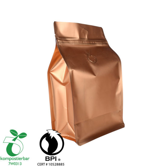 Food Ziplock Block Bottom Bpi Certified Factory in China