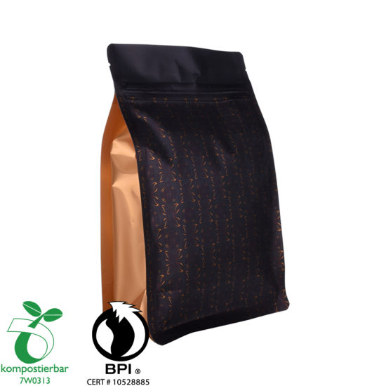 Food Ziplock Block Bottom Bpi Certified Factory in China