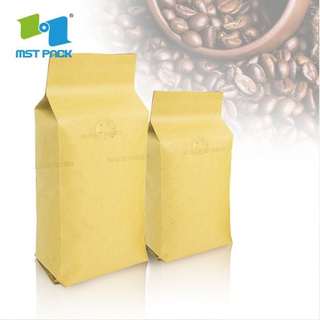 Custom Design Bio Eco Paper Flexible Packaging Aluminum Foil Resealable Ziplock One Way Valve Coffee Packing Bags