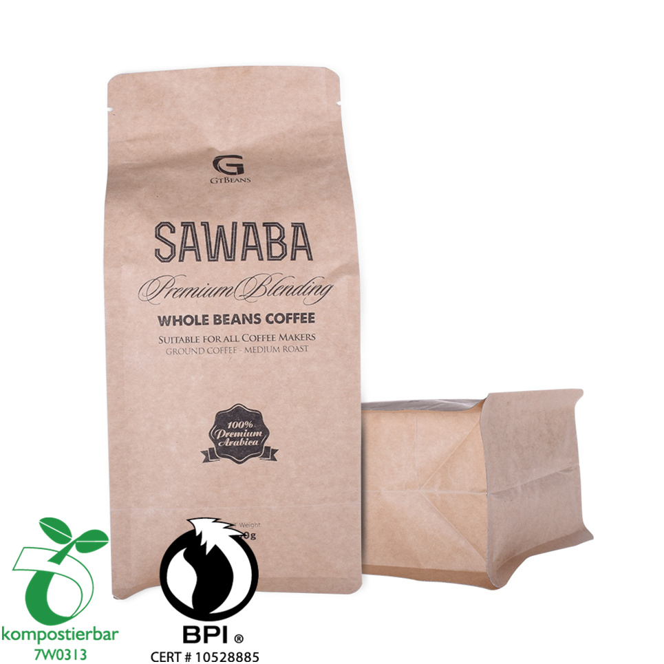 Impression de gravure colorée à fond rond 100% compostable sac en gros en Chine