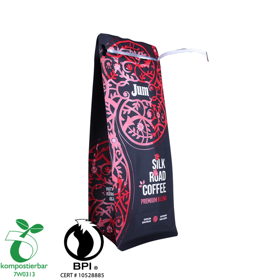 OEM Block Bottom Food Packaging Coffee Wholesale in China