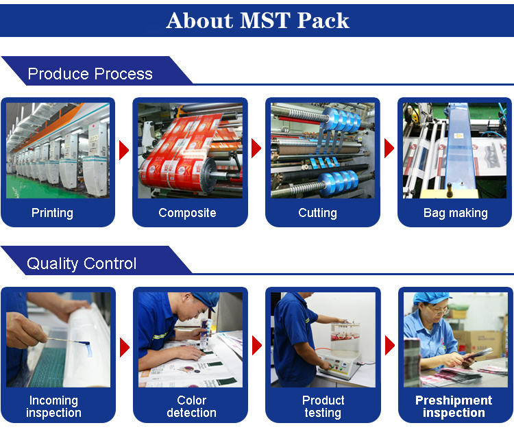 Tas Kemasan Plastik Aluminium Aluminium Foil Kustom untuk Makanan