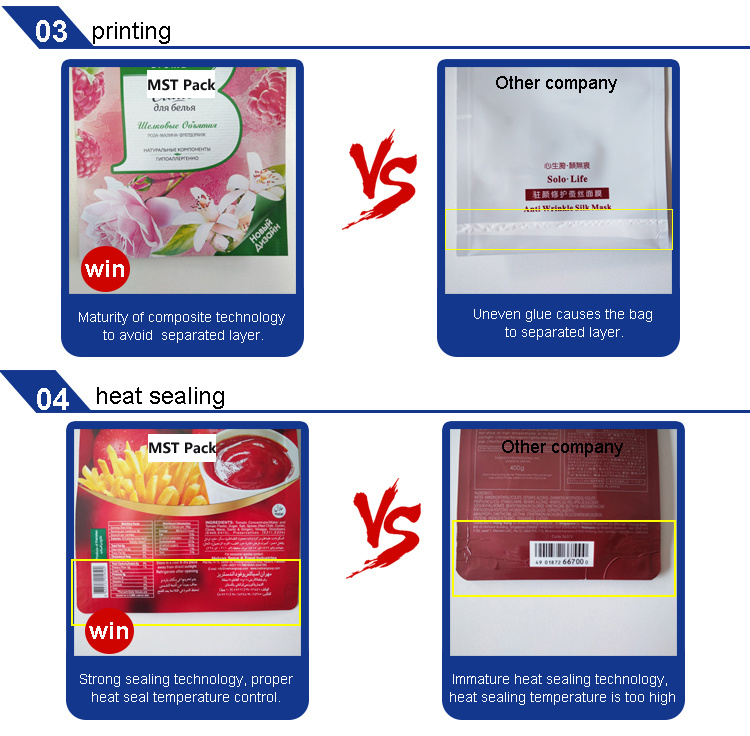 Tas Kemasan Plastik Aluminium Aluminium Foil Kustom untuk Makanan