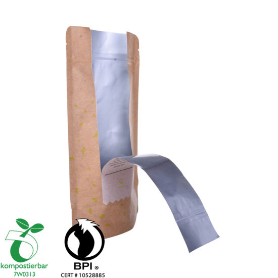 Recyclable Kraft Paper Standing Pouch Coffee Factory From China