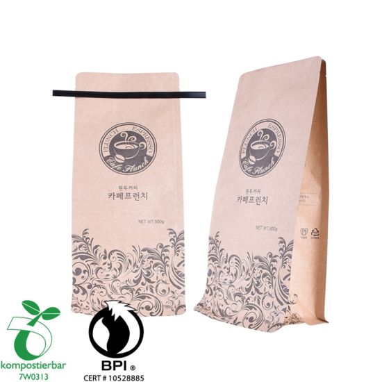Tái sử dụng tròn dưới đáy kraft giấy cà phê nhà máy sản xuất nhà máy Trung Quốc